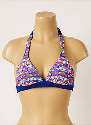 Haut de maillot de bain stretch bleu BANANA MOON femme