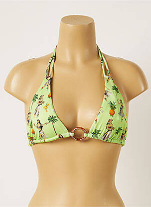 Haut de maillot de bain stretch vert BANANA MOON femme