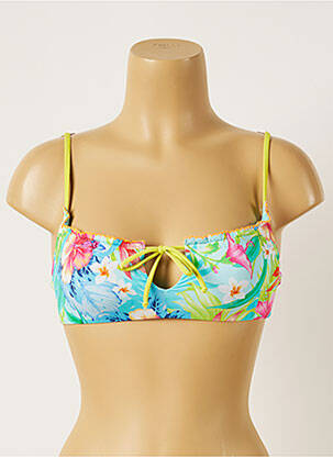 Haut de maillot de bain stretch haut soutien-gorge emboitant bleu BANANA MOON femme