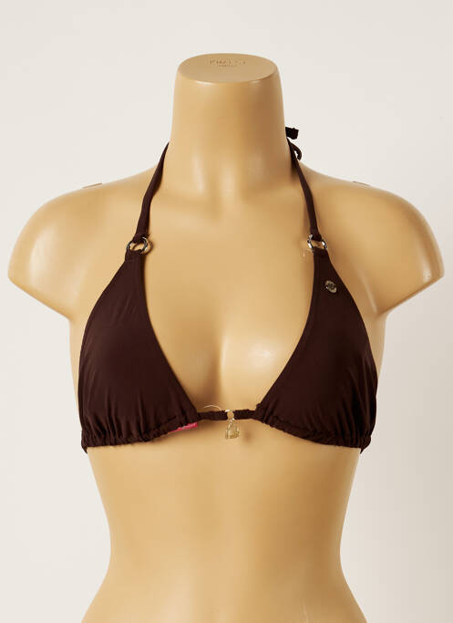 Haut de maillot de bain stretch marron BANANA MOON femme