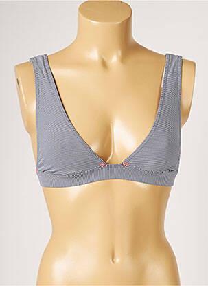 Haut de maillot de bain stretch haut triangles bleu BANANA MOON femme