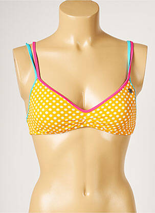 Haut de maillot de bain stretch jaune BANANA MOON femme