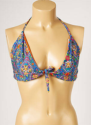Haut de maillot de bain stretch bleu BANANA MOON femme