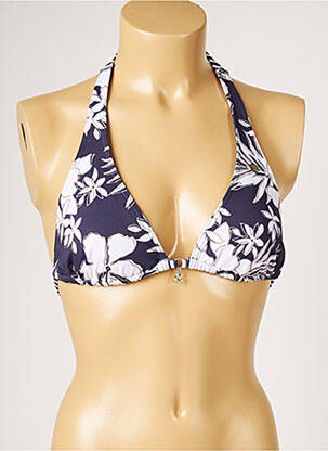 Haut de maillot de bain stretch haut triangles bleu BANANA MOON femme