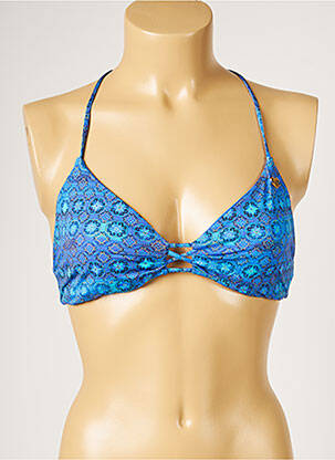 Haut de maillot de bain stretch bleu BANANA MOON femme
