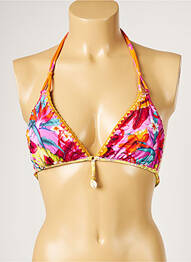 Haut de maillot de bain stretch haut triangles rose BANANA MOON femme