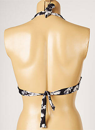 Haut de maillot de bain stretch haut soutien-gorge moulé noir LIVIA femme