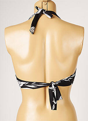 Haut de maillot de bain stretch haut soutien-gorge emboitant noir LIVIA femme