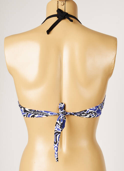 Haut de maillot de bain bleu LIVIA pour femme