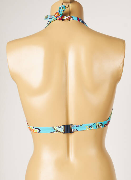 Haut de maillot de bain bleu LIVIA pour femme