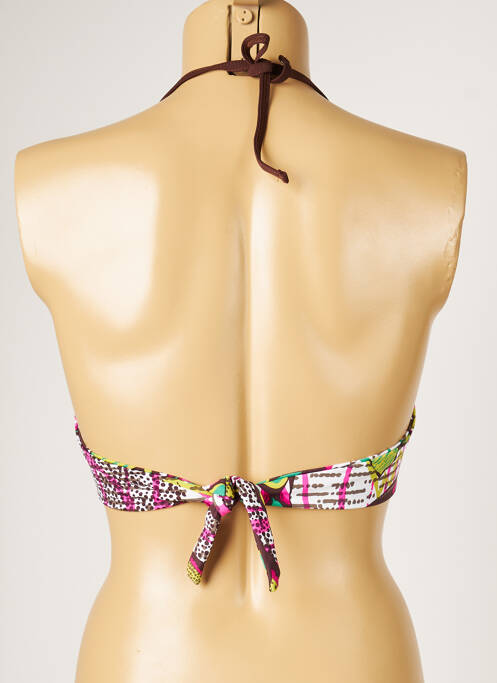 Haut de maillot de bain marron LIVIA pour femme