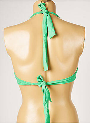 Haut de maillot de bain stretch haut soutien-gorge avec mousse de rembourrage amovible vert LIVIA femme