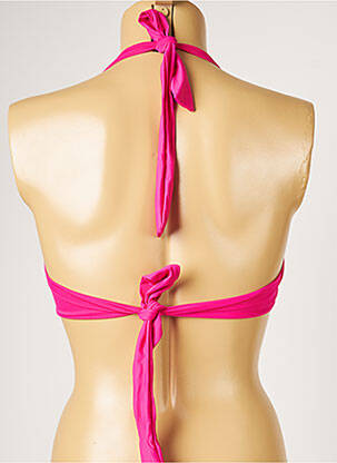 Haut de maillot de bain stretch haut soutien-gorge avec mousse de rembourrage amovible rose LIVIA femme
