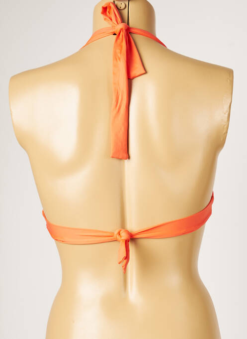 Haut de maillot de bain orange LIVIA pour femme
