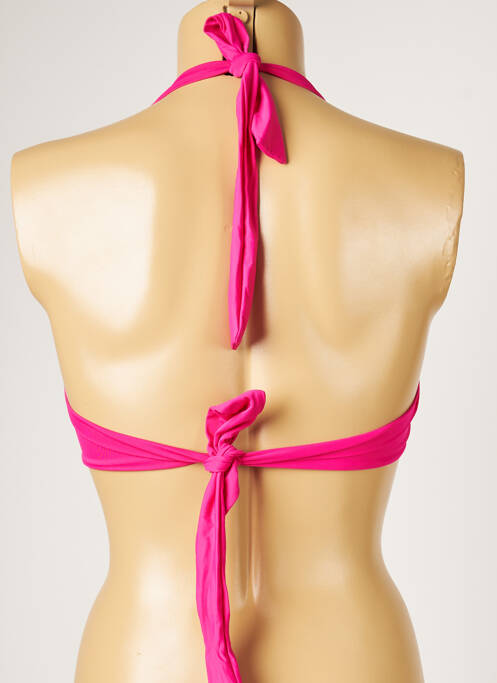 Haut de maillot de bain rose LIVIA pour femme