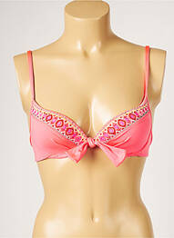 Haut de maillot de bain haut soutien-gorge moulé haut soutien-gorge moulé rose LIVIA femme