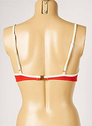 Haut de maillot de bain haut soutien-gorge moulé haut soutien-gorge moulé orange LIVIA femme