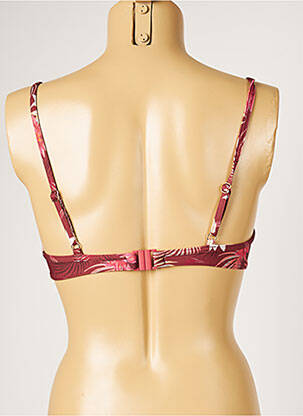 Haut de maillot de bain stretch haut soutien-gorge moulé orange LIVIA femme