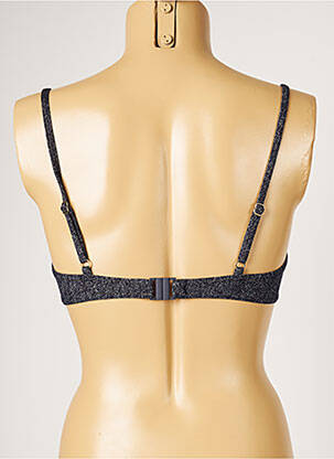 Haut de maillot de bain stretch haut soutien-gorge push-up bleu LIVIA femme