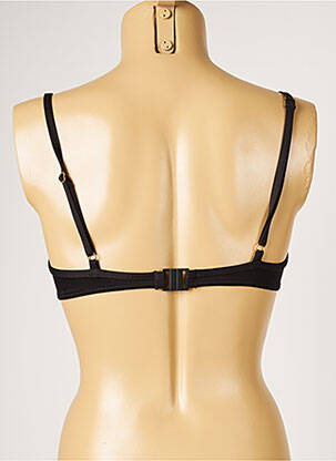 Haut de maillot de bain stretch haut soutien-gorge moulé noir LIVIA femme