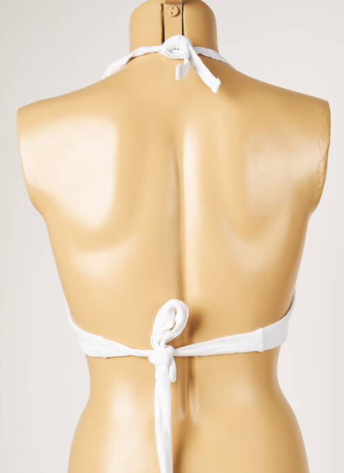 Haut de maillot de bain blanc LIVIA pour femme