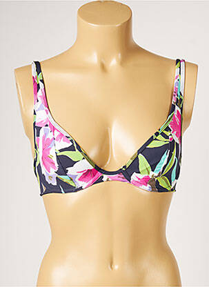 Haut de maillot de bain bretelles élastiquées ajustables vert LIVIA femme