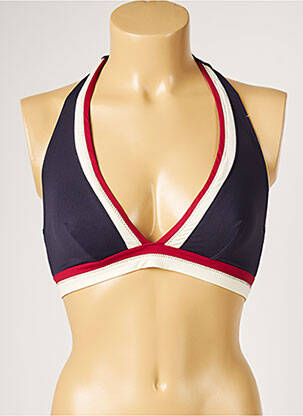 Haut de maillot de bain stretch bleu LIVIA femme