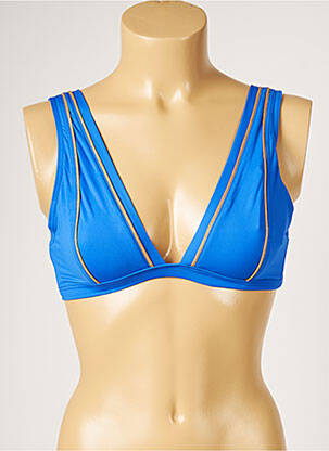 Haut de maillot de bain stretch bleu LIVIA femme