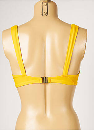 Haut de maillot de bain stretch jaune LIVIA femme