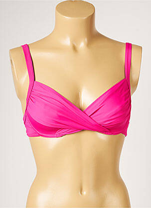 Haut de maillot de bain stretch rose LIVIA femme