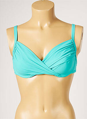 Haut de maillot de bain stretch bleu LIVIA femme