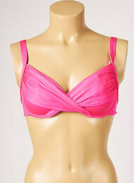 Haut de maillot de bain stretch rose LIVIA femme