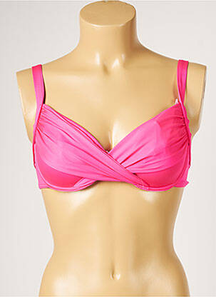 Haut de maillot de bain stretch rose LIVIA femme