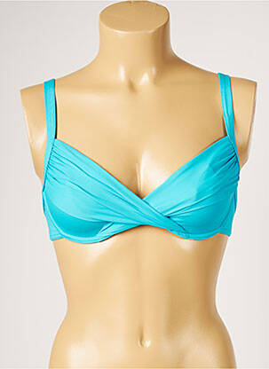 Haut de maillot de bain stretch bleu LIVIA femme
