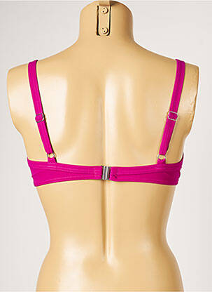 Haut de maillot de bain bretelles élastiquées ajustables violet LIVIA femme