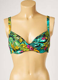 Haut de maillot de bain stretch vert LIVIA femme