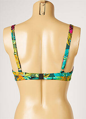 Haut de maillot de bain stretch vert LIVIA femme