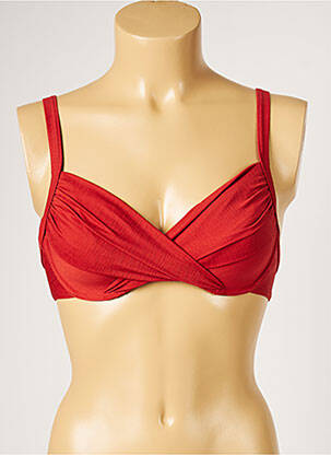 Haut de maillot de bain stretch marron LIVIA femme