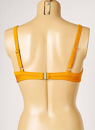 Haut de maillot de bain stretch jaune LIVIA femme