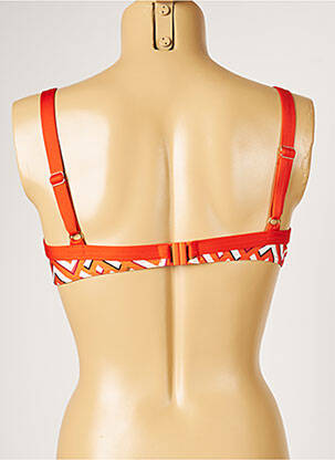 Haut de maillot de bain stretch orange LIVIA femme