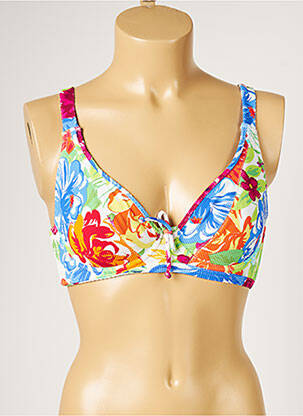 Haut de maillot de bain stretch bleu LIVIA femme