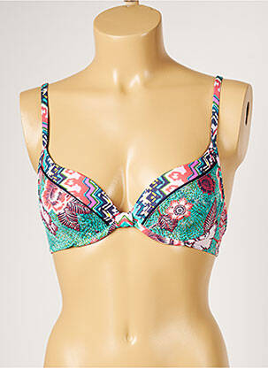 Haut de maillot de bain haut soutien-gorge moulé haut soutien-gorge moulé bleu LIVIA femme