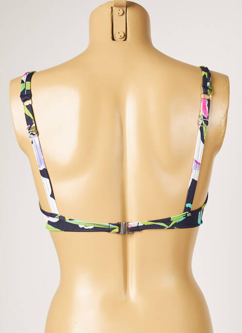 Haut de maillot de bain bretelles élastiquées ajustables vert LIVIA femme