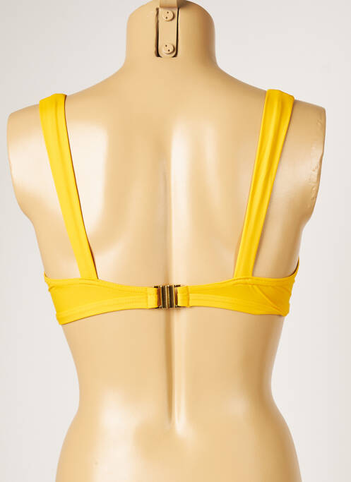 Haut de maillot de bain stretch jaune LIVIA femme