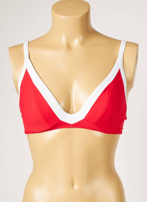 Haut de maillot de bain stretch rouge LIVIA femme