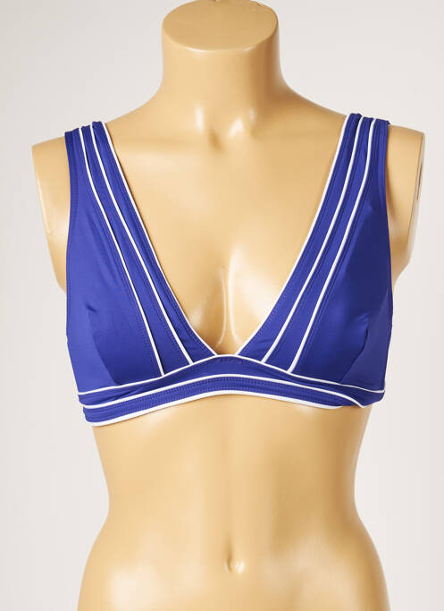 Haut de maillot de bain bleu LIVIA pour femme