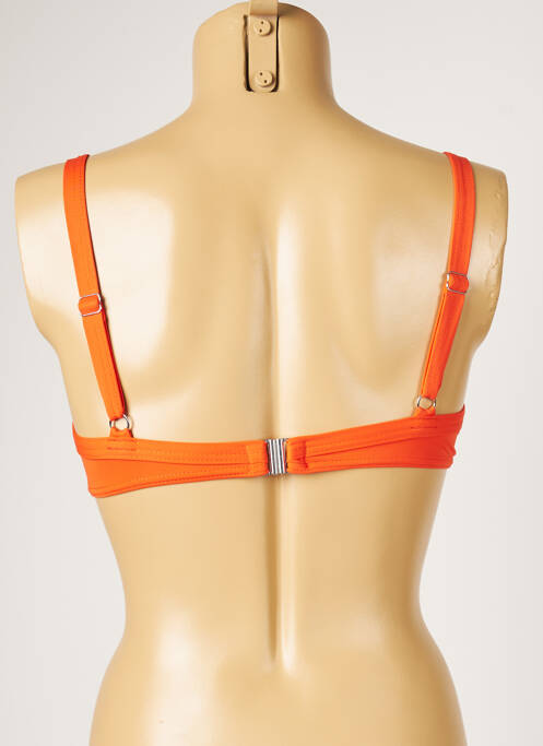 Haut de maillot de bain orange LIVIA pour femme