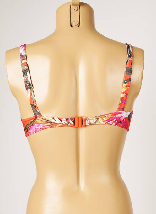 Haut de maillot de bain orange LIVIA pour femme