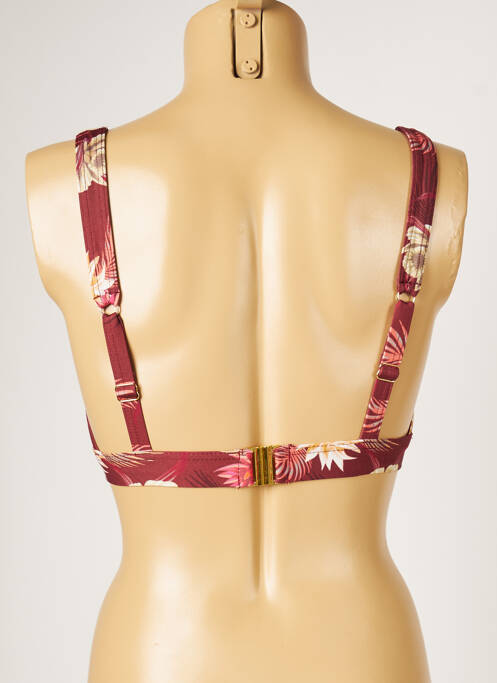 Haut de maillot de bain rouge LIVIA pour femme