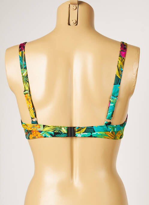 Haut de maillot de bain vert LIVIA pour femme